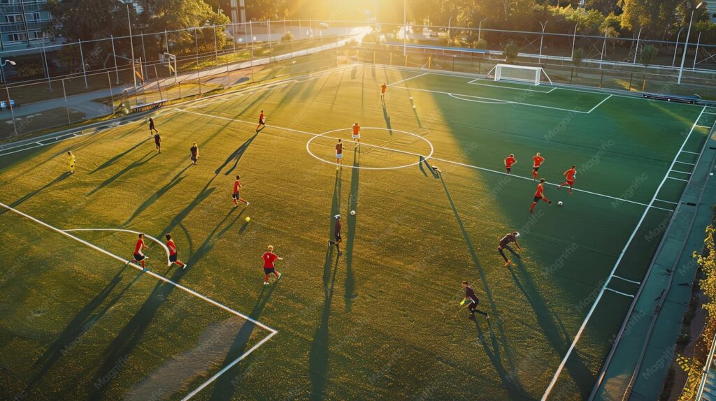 Soccer Players On The Field